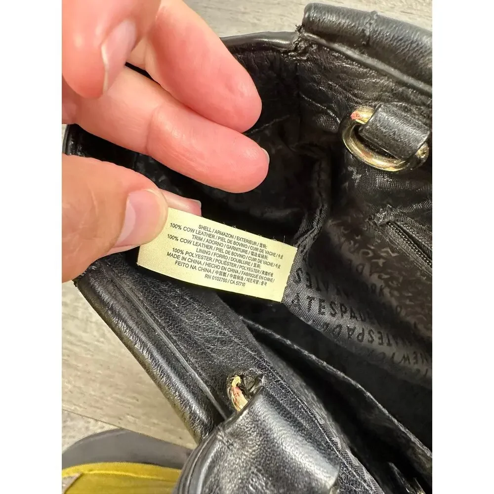 Kate Spade Wickham Place Small Rorie Bag Top Handle Black Leather